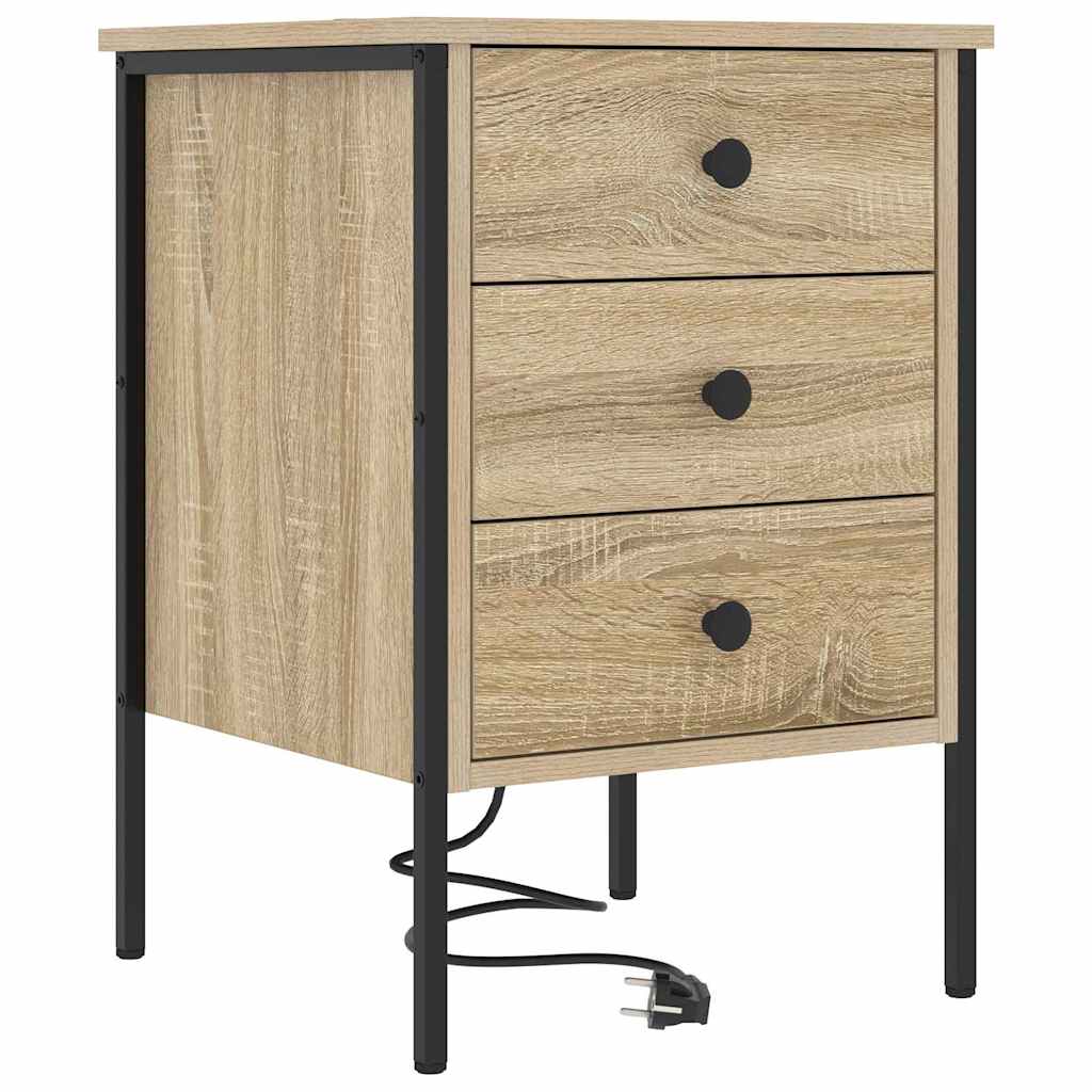 Nachttisch 2 pcs Sonoma-Eiche 42 x 41 x 61 cm Holzwerkstoff