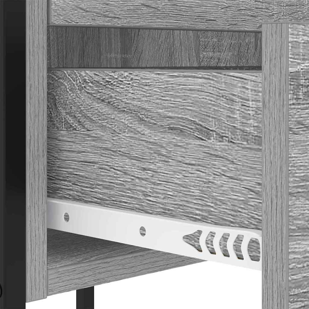 Nachttisch Graues Sonoma 42 x 41 x 61 cm Holzwerkstoff