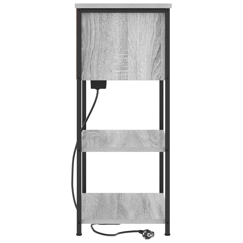 Nachttisch Graues Sonoma 55 x 31 x 76 cm Holzwerkstoff
