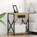 Nachttisch 2 pcs Sonoma-Eiche 41 x 31 x 51 cm Holzwerkstoff