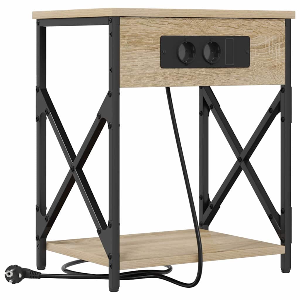 Nachttisch 2 pcs Sonoma-Eiche 41 x 31 x 51 cm Holzwerkstoff