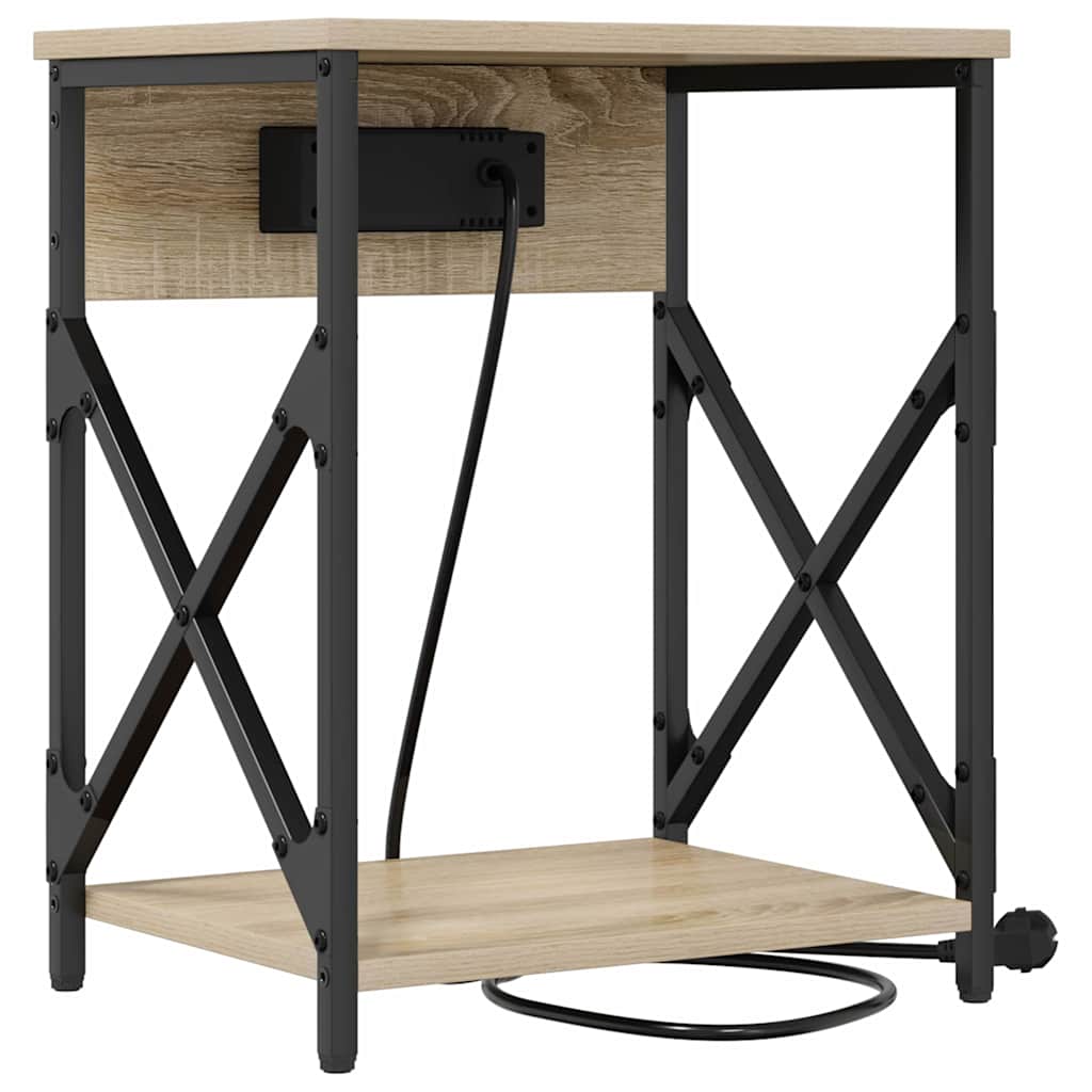 Nachttisch 2 pcs Sonoma-Eiche 41 x 31 x 51 cm Holzwerkstoff