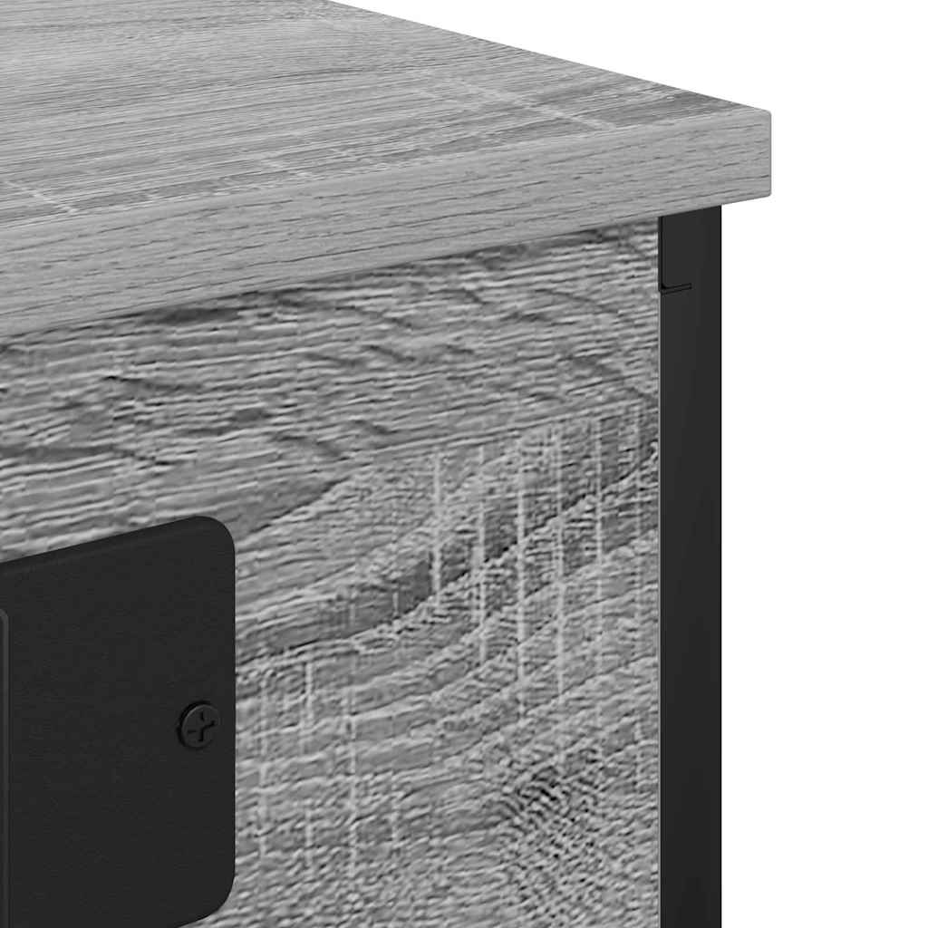 Nachttisch 2 pcs Graues Sonoma 41 x 31 x 51 cm Holzwerkstoff