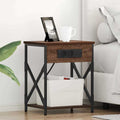 Nachttisch Braun Eichen-Optik 41 x 31 x 51 cm Holzwerkstoff