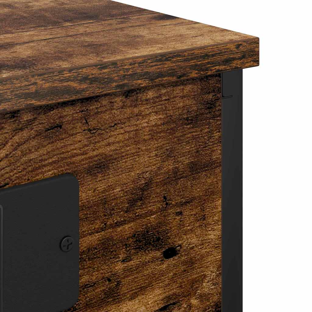 Nachttisch Geräucherte Eiche 41 x 31 x 51 cm Holzwerkstoff