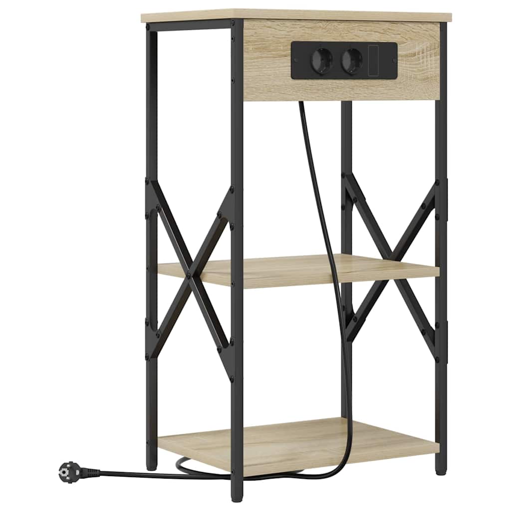 Nachttisch 2 pcs Sonoma-Eiche 41 x 31 x 76 cm Holzwerkstoff