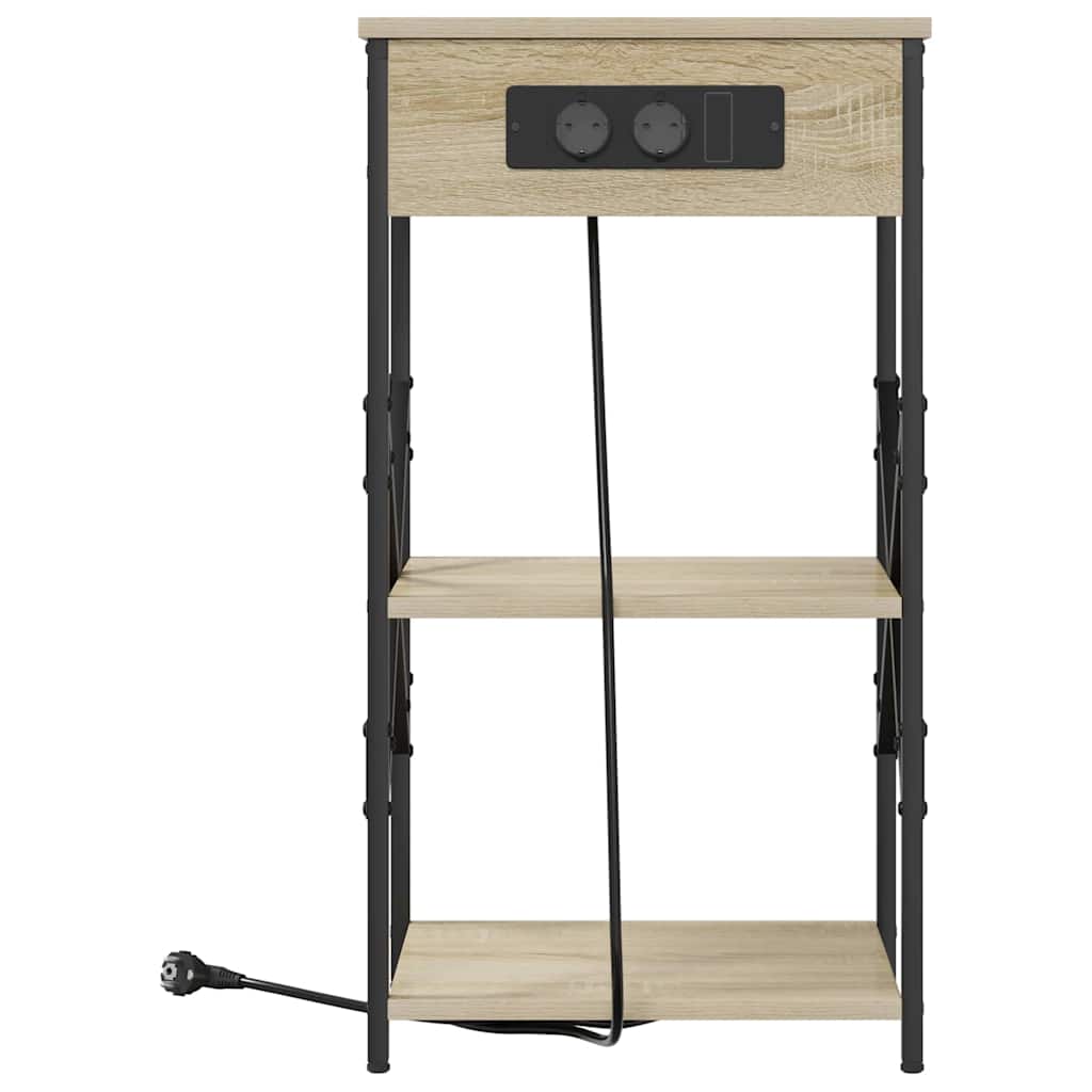 Nachttisch 2 pcs Sonoma-Eiche 41 x 31 x 76 cm Holzwerkstoff