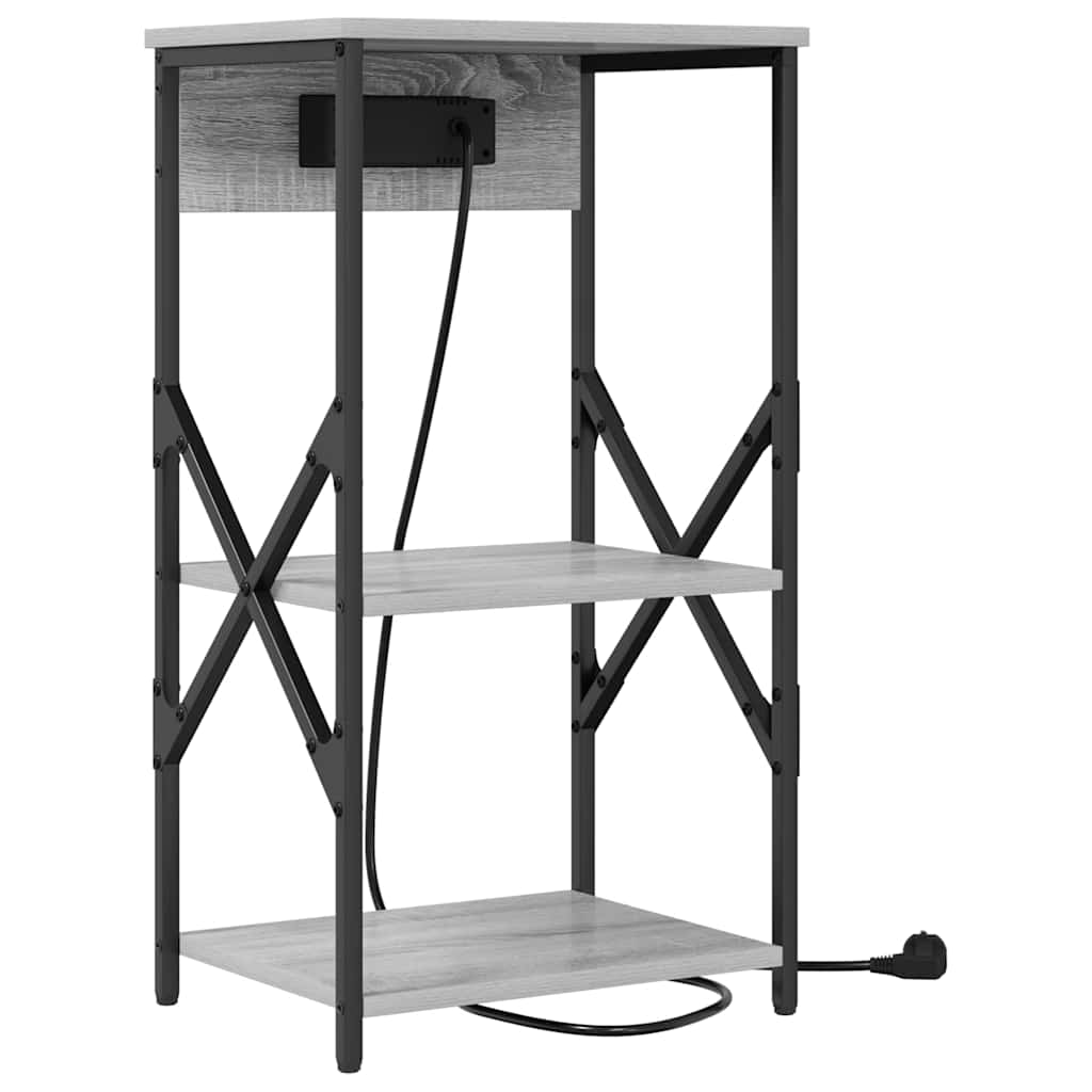 Nachttisch 2 pcs Graues Sonoma 41 x 31 x 76 cm Holzwerkstoff