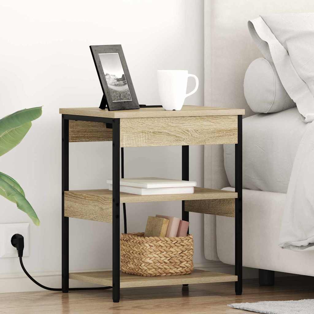 Nachttisch 2 pcs Sonoma-Eiche 41 x 31 x 51 cm Holzwerkstoff