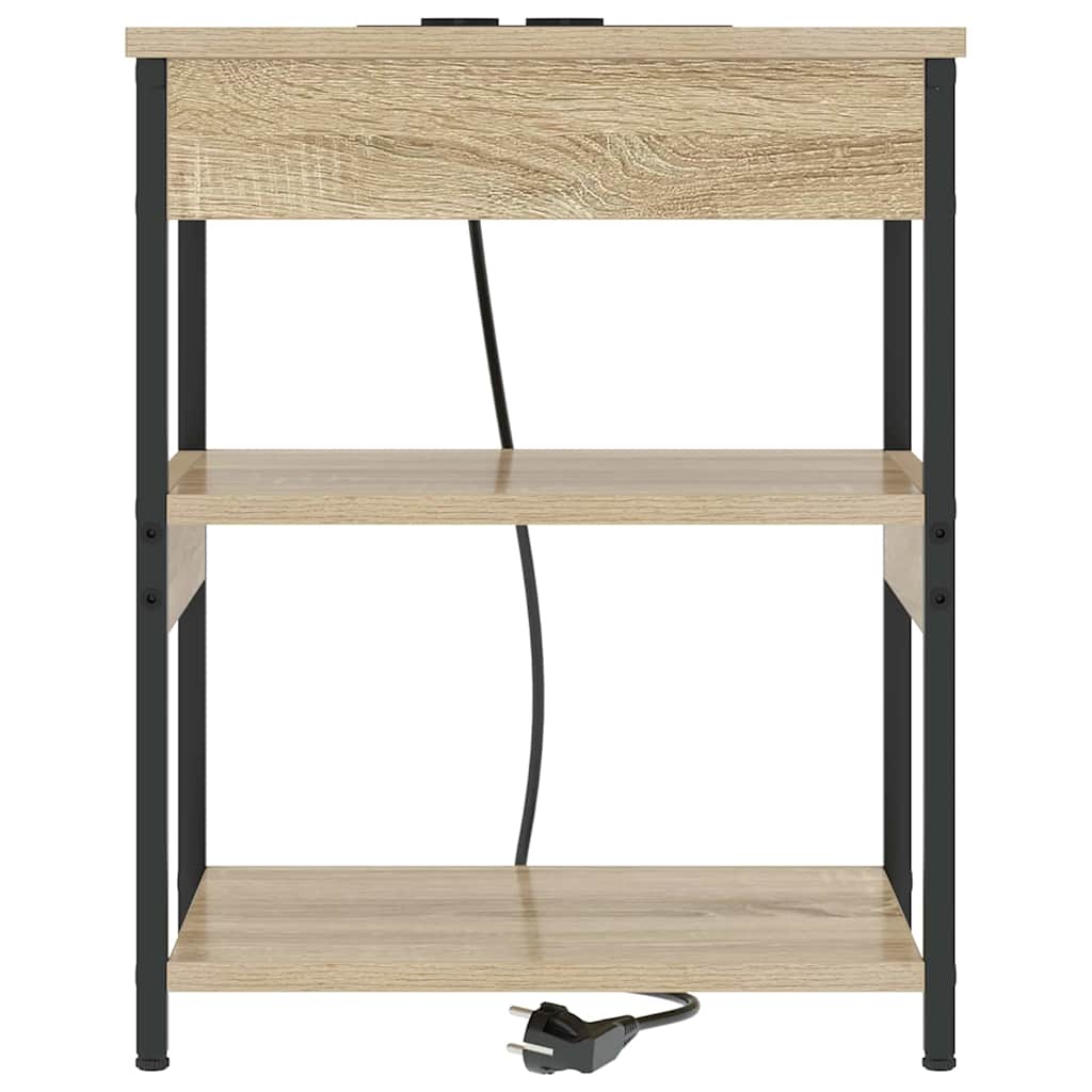 Nachttisch 2 pcs Sonoma-Eiche 41 x 31 x 51 cm Holzwerkstoff