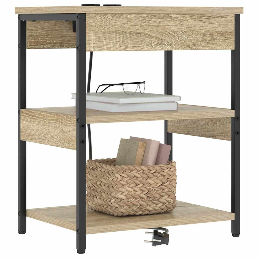 Nachttisch 2 pcs Sonoma-Eiche 41 x 31 x 51 cm Holzwerkstoff