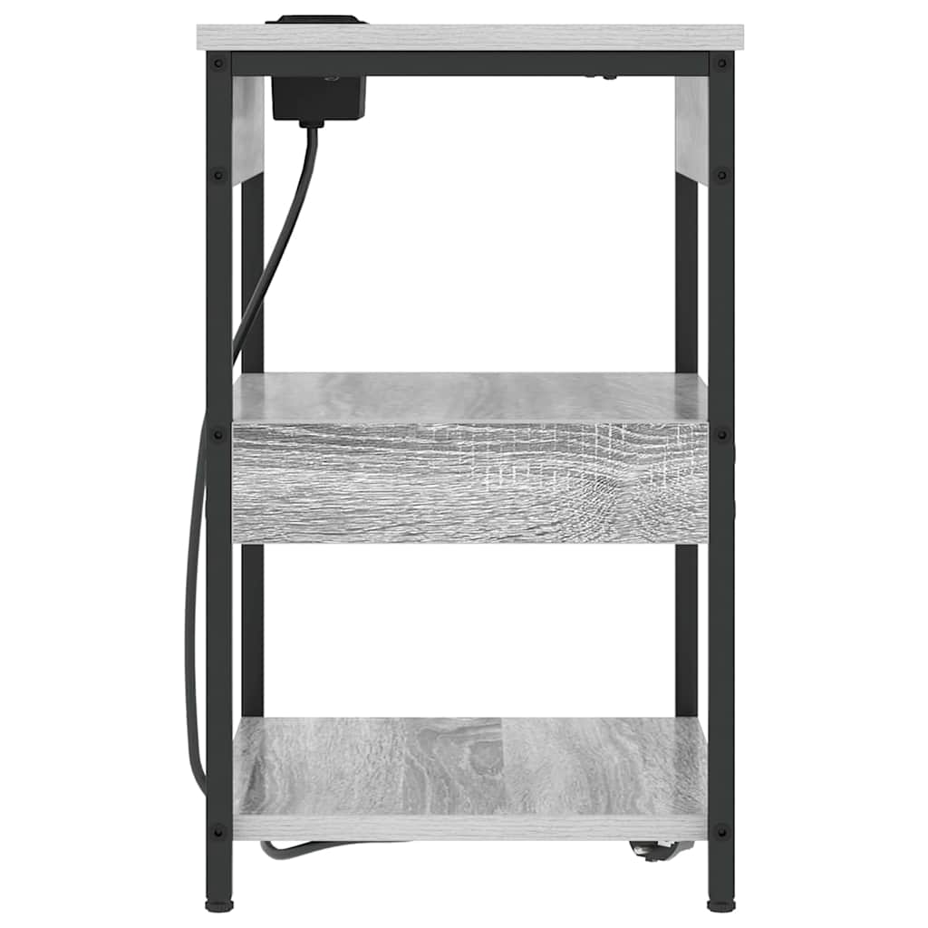 Nachttisch Graues Sonoma 41 x 31 x 51 cm Holzwerkstoff