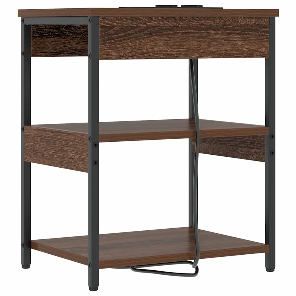 Nachttisch Braun Eichen-Optik 41 x 31 x 51 cm Holzwerkstoff