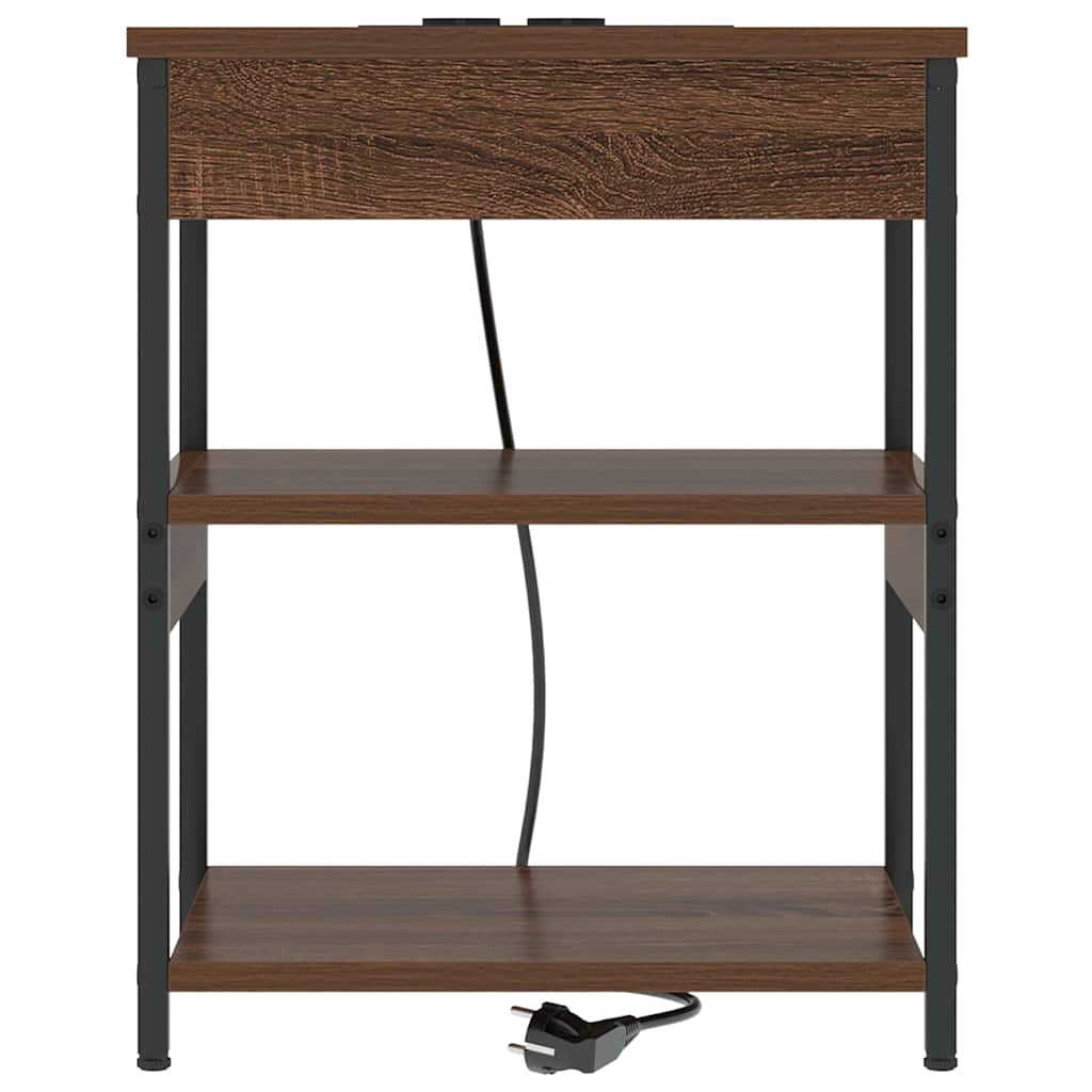 Nachttisch Braun Eichen-Optik 41 x 31 x 51 cm Holzwerkstoff