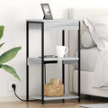 Nachttisch Graues Sonoma 41 x 31 x 76 cm Holzwerkstoff