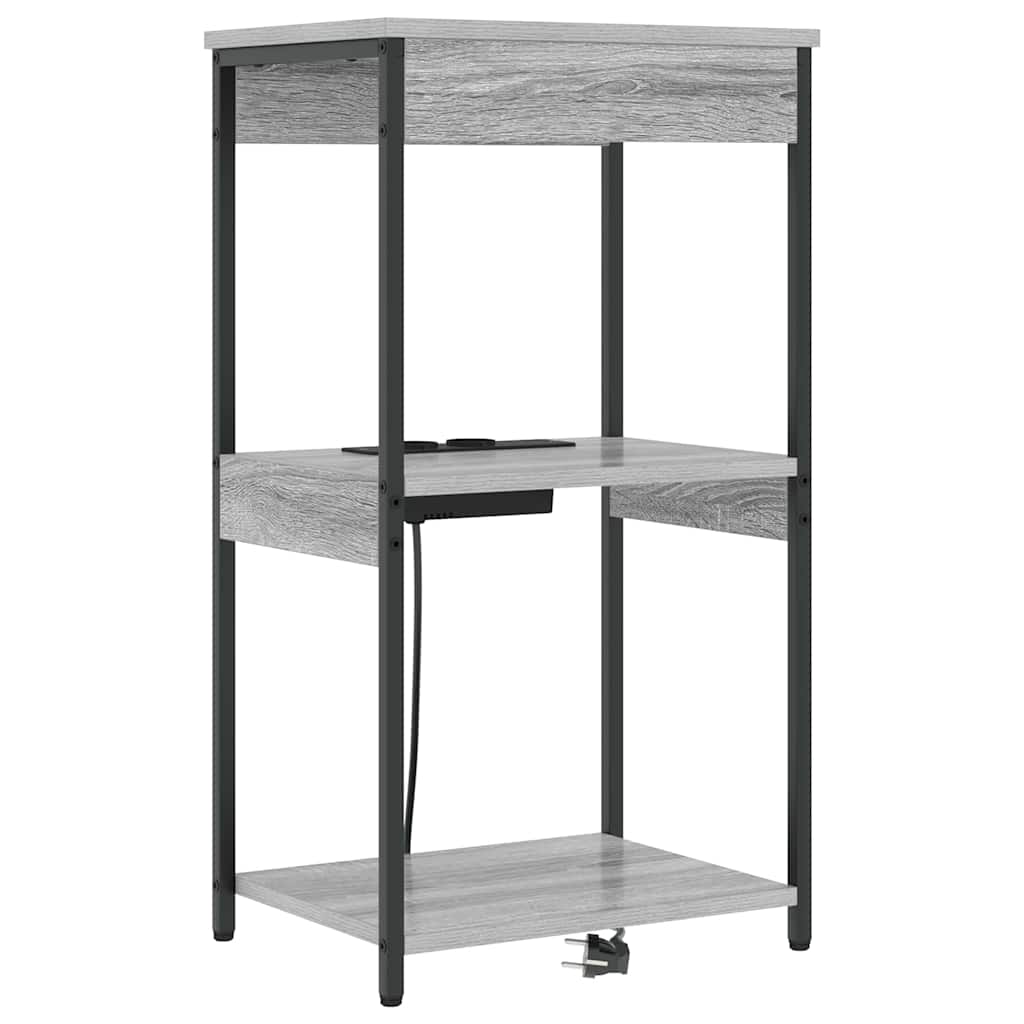 Nachttisch Graues Sonoma 41 x 31 x 76 cm Holzwerkstoff