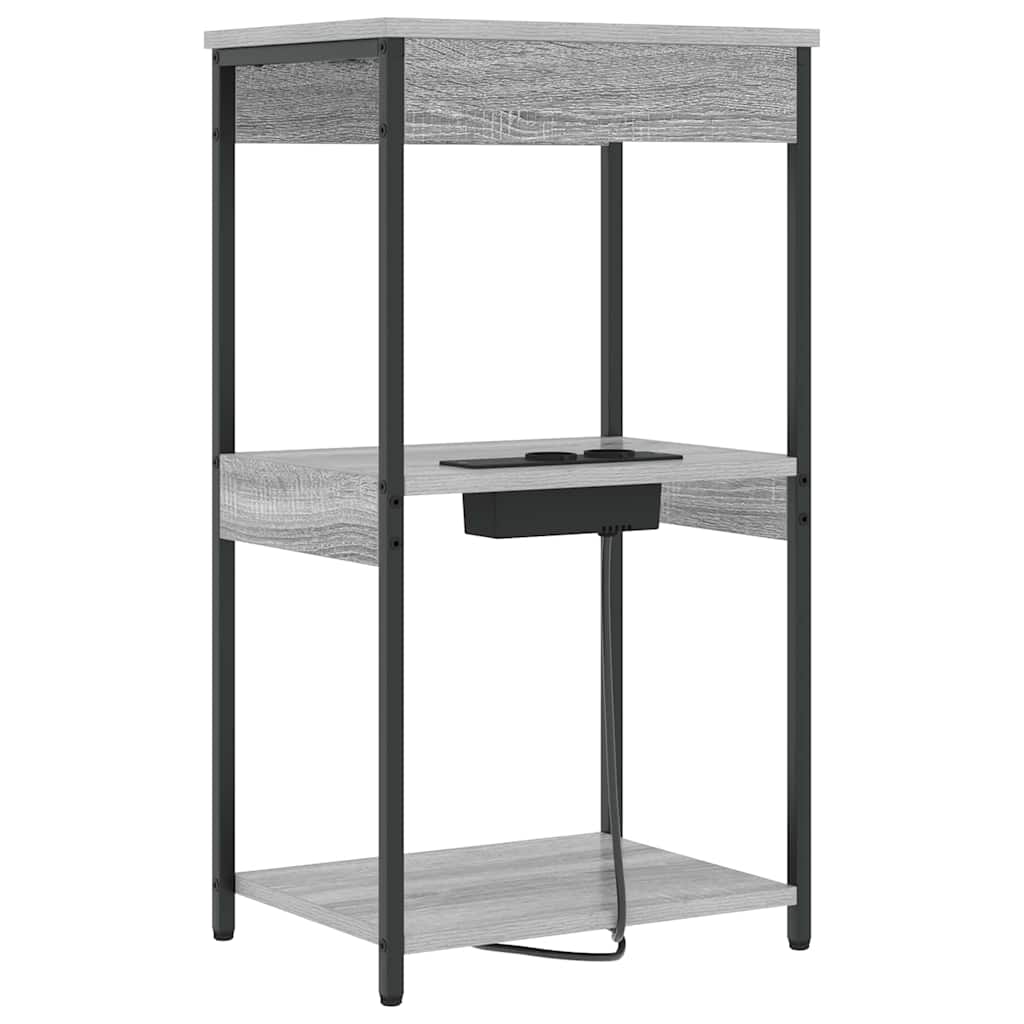 Nachttisch Graues Sonoma 41 x 31 x 76 cm Holzwerkstoff
