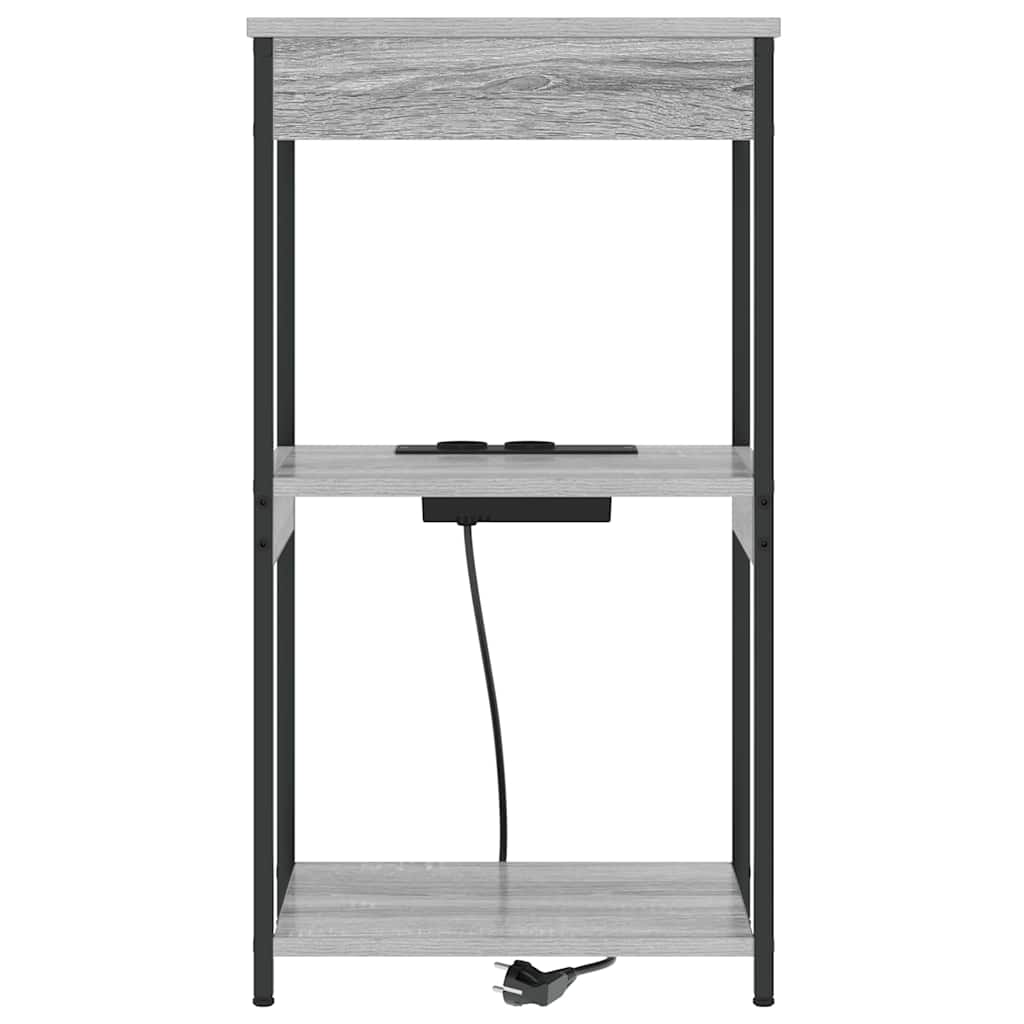 Nachttisch Graues Sonoma 41 x 31 x 76 cm Holzwerkstoff