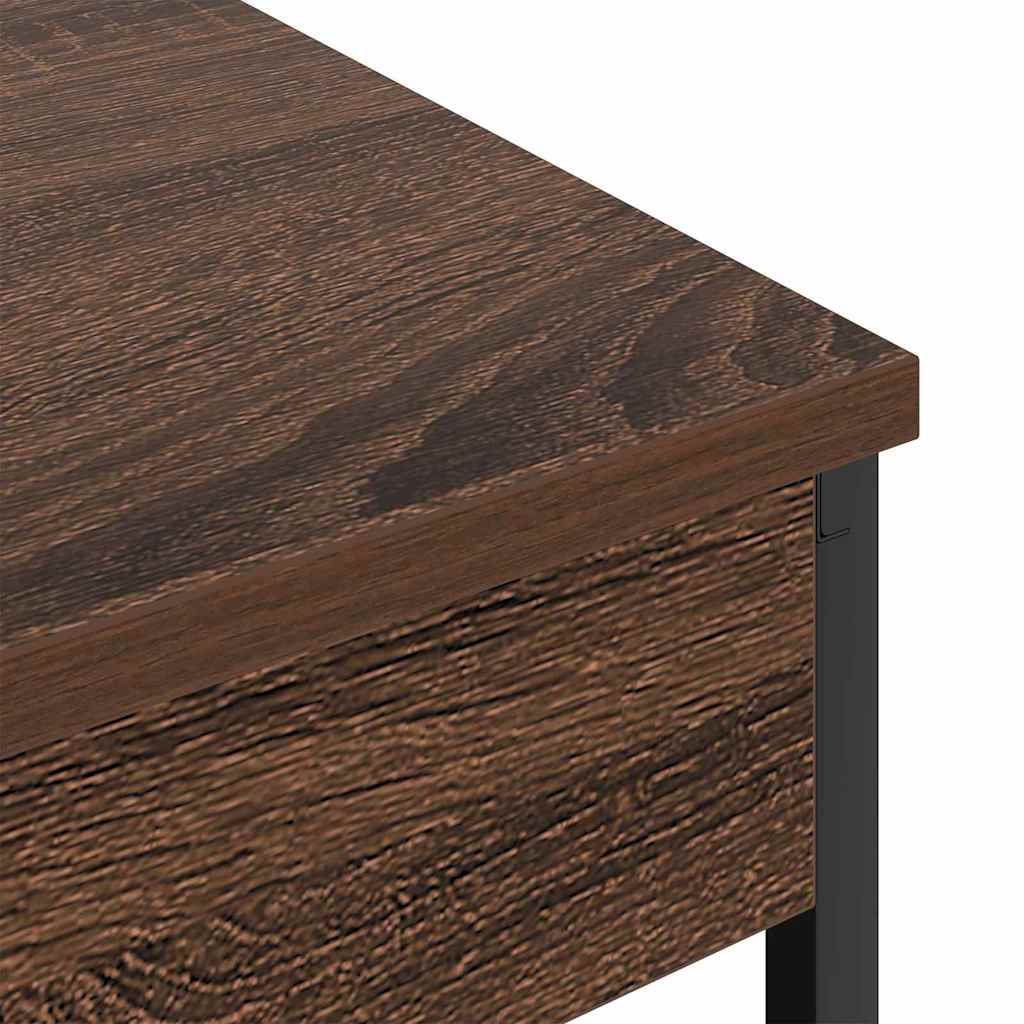 Nachttisch Braun Eichen-Optik 41 x 31 x 76 cm Holzwerkstoff
