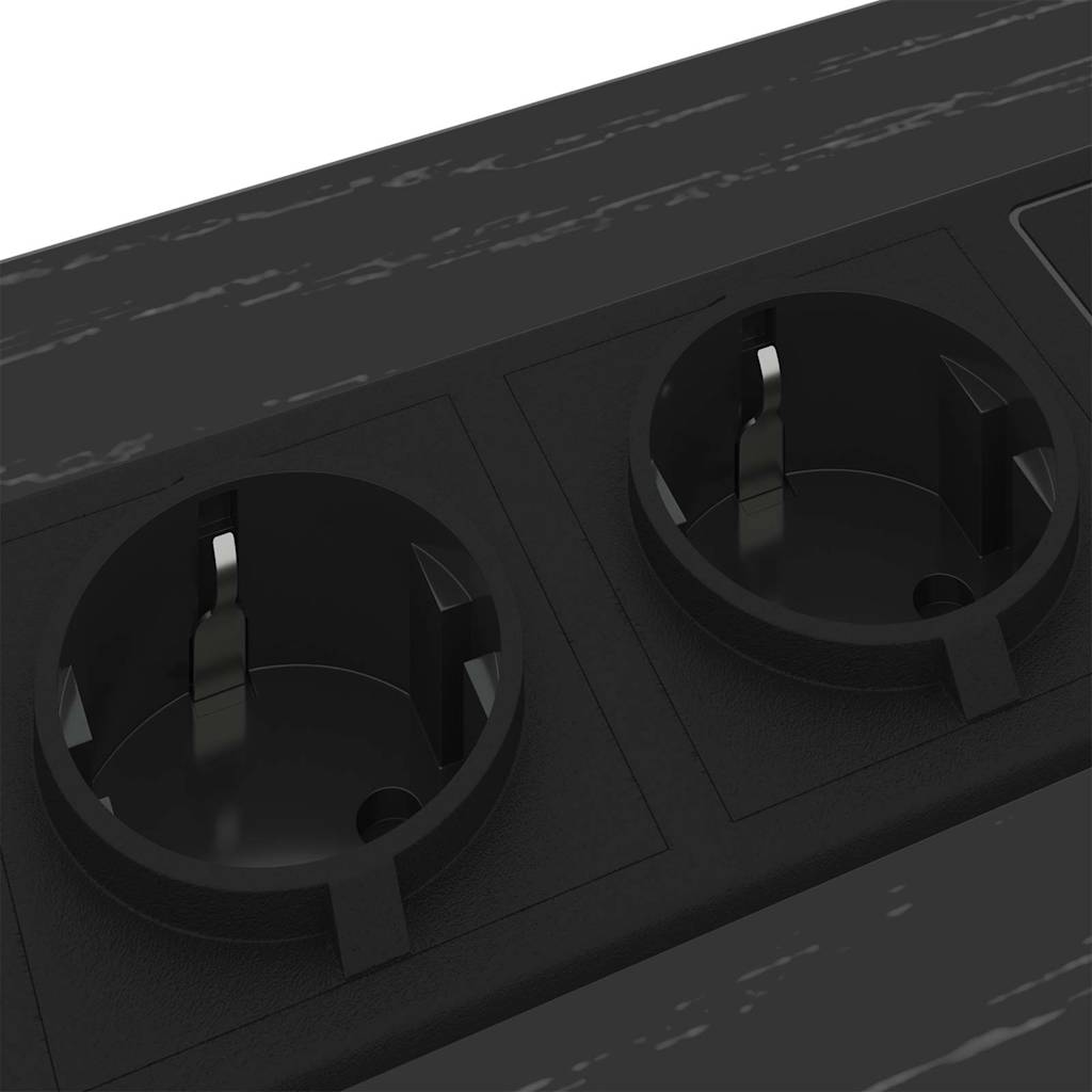 Nachttisch Schwarz Eichen-Optik 41,5 x 40,5 x 55 cm