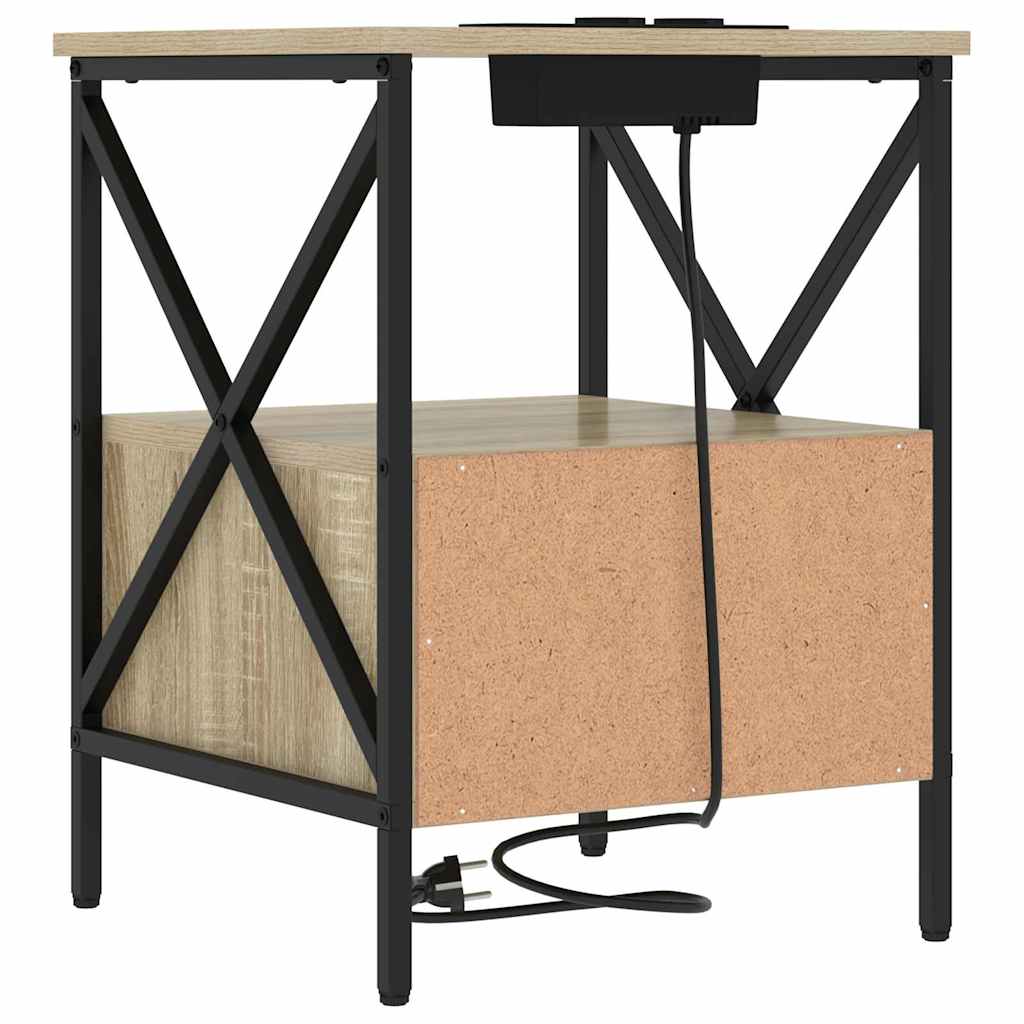 Nachttisch Sonoma-Eiche 41,5 x 40,5 x 55 cm Holzwerkstoff