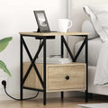 Nachttisch 2 pcs Sonoma-Eiche 41,5 x 40,5 x 55 cm Holzwerkstoff