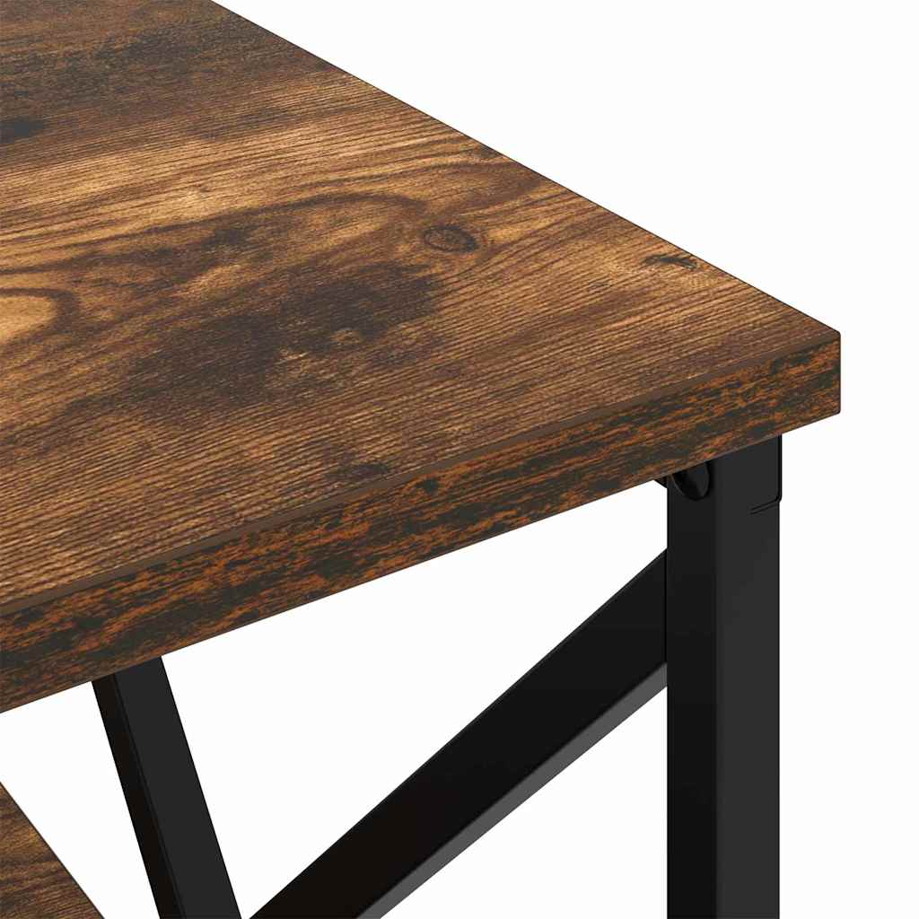 Nachttisch 2 pcs Geräucherte Eiche 41,5 x 40,5 x 55 cm