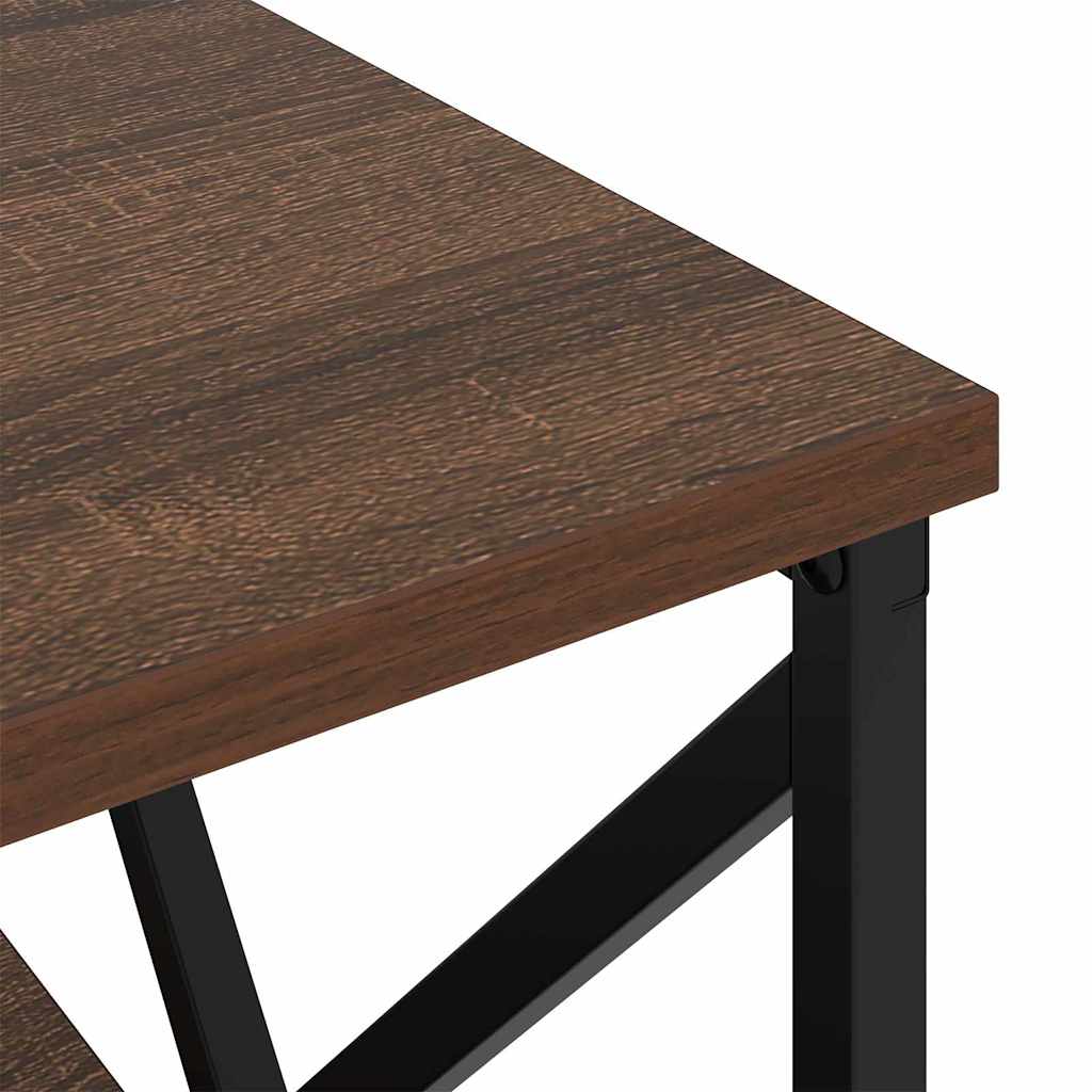 Nachttisch 2 pcs Braun Eichen-Optik 41,5 x 40,5 x 55 cm