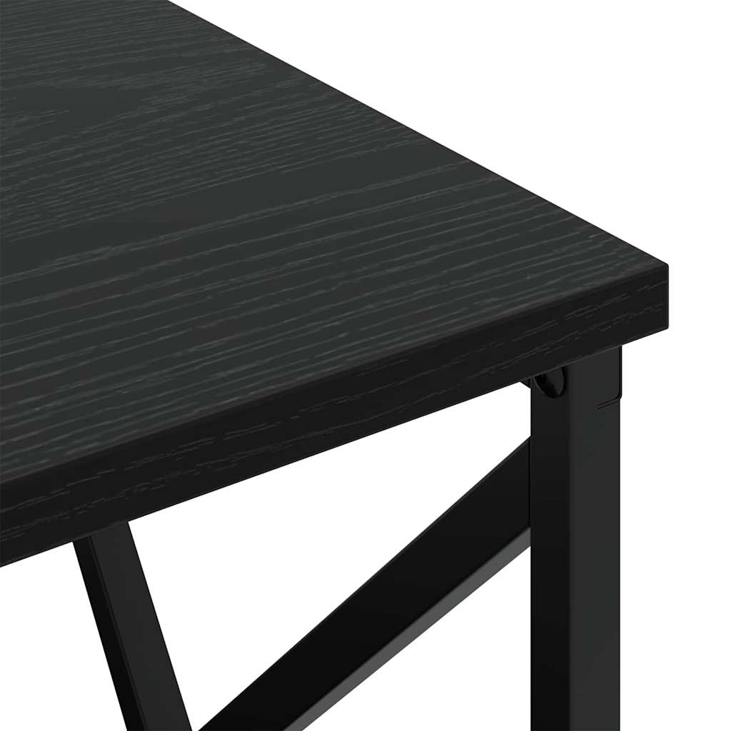 Nachttisch Schwarz Eichen-Optik 40 x 31 x 60 cm Holzwerkstoff