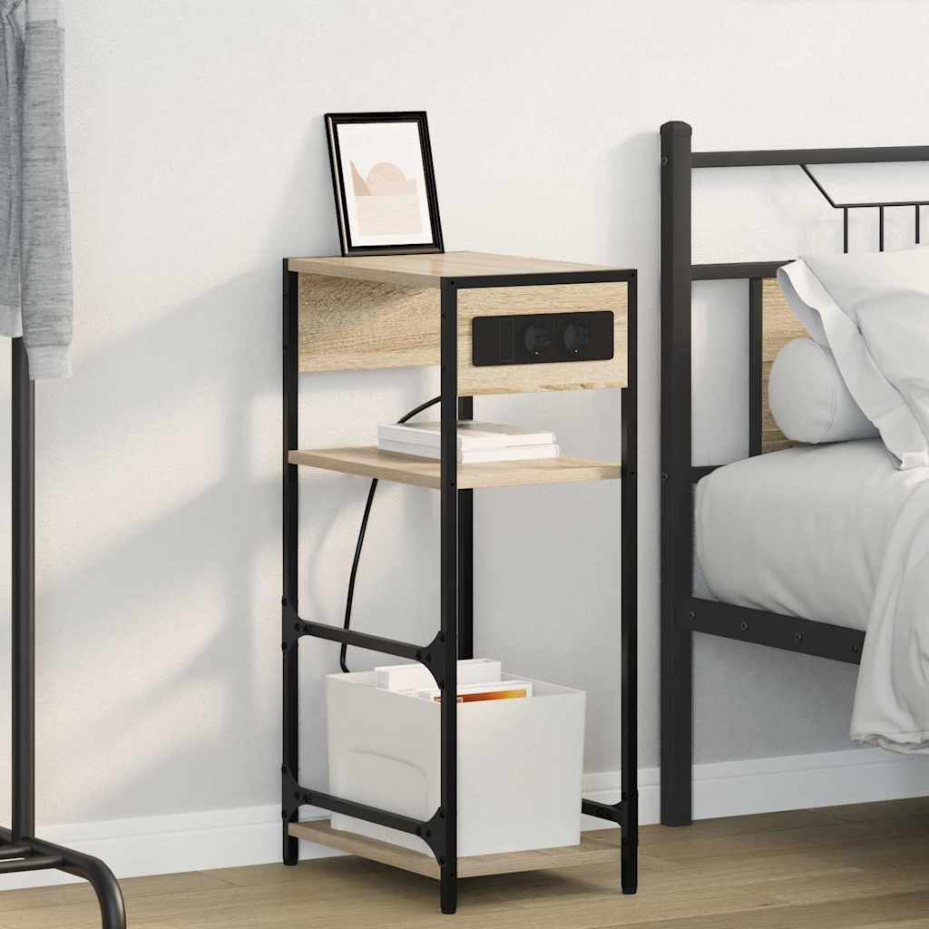 Nachttisch Sonoma-Eiche 40 x 27 x 76 cm Holzwerkstoff