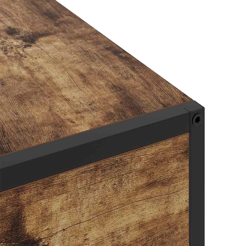 Nachttisch Geräucherte Eiche 40 x 27 x 76 cm Holzwerkstoff