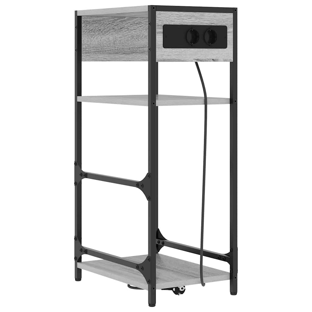 Nachttisch Graues Sonoma 40 x 27 x 76 cm Holzwerkstoff