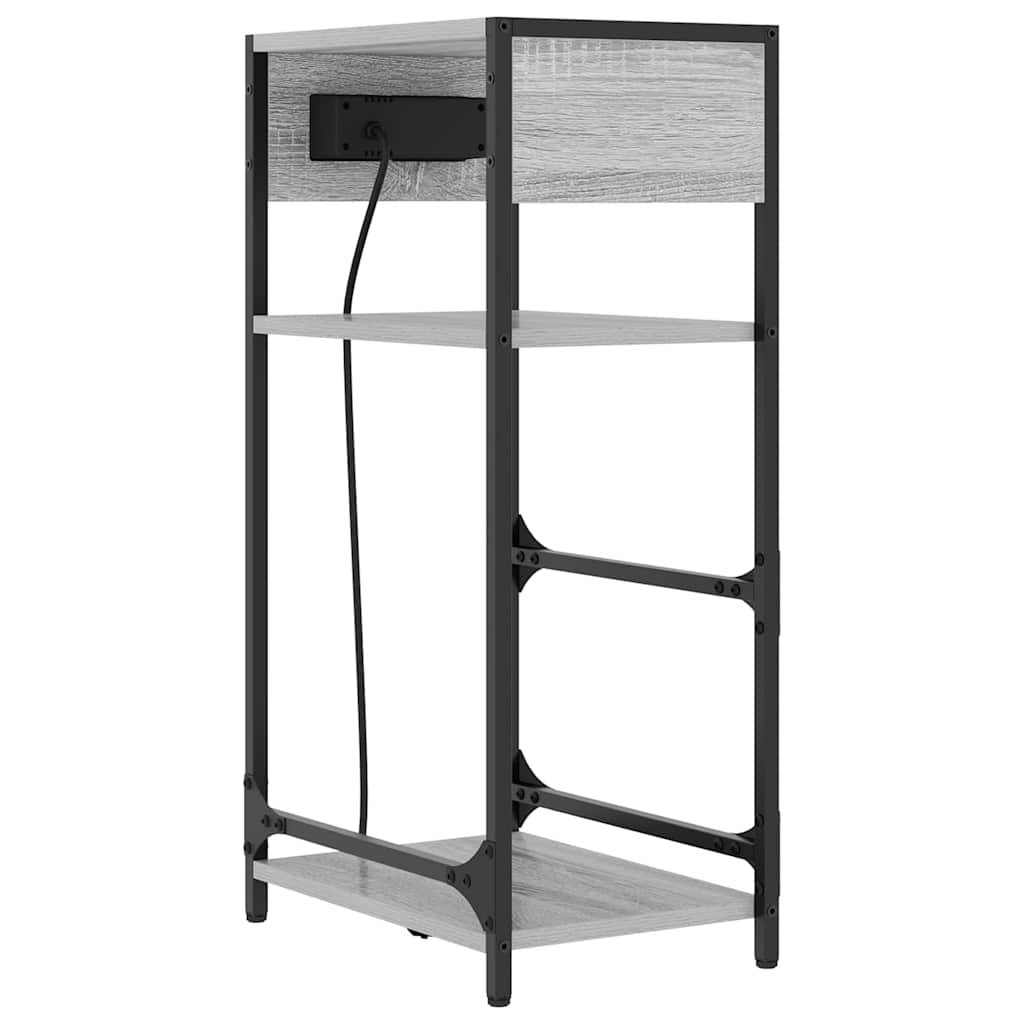 Nachttisch Graues Sonoma 40 x 27 x 76 cm Holzwerkstoff