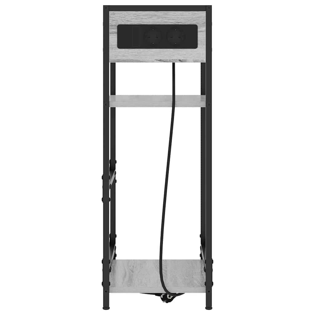 Nachttisch Graues Sonoma 40 x 27 x 76 cm Holzwerkstoff
