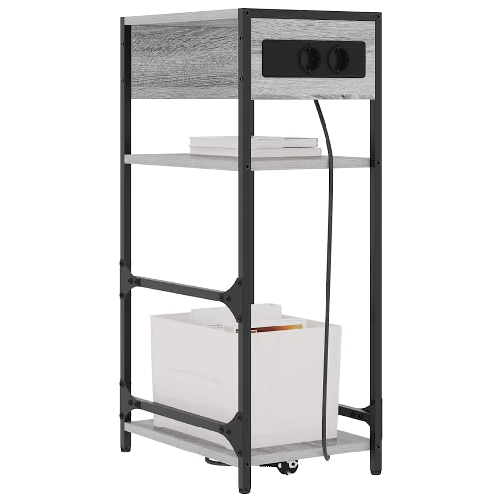 Nachttisch Graues Sonoma 40 x 27 x 76 cm Holzwerkstoff