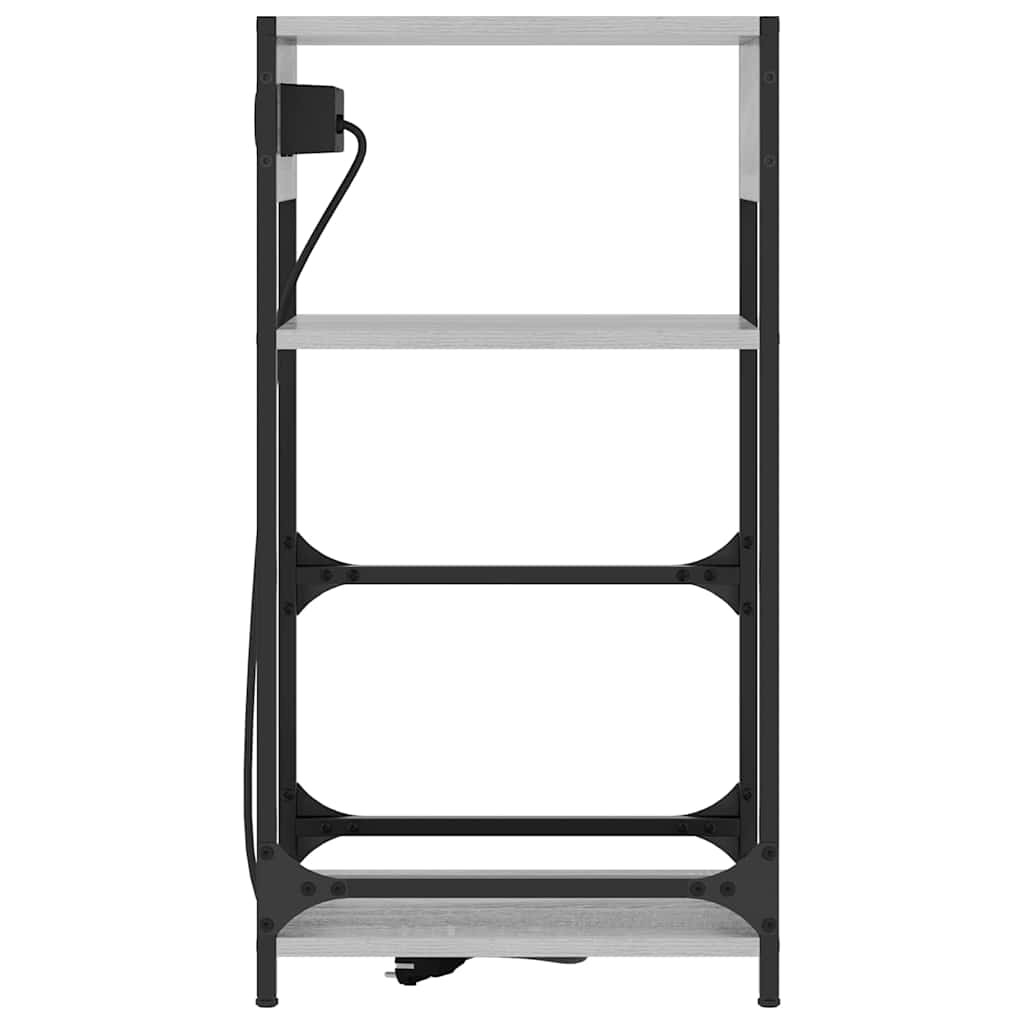 Nachttisch Graues Sonoma 40 x 27 x 76 cm Holzwerkstoff