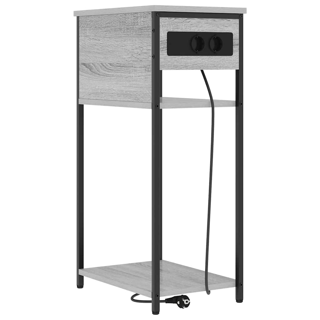 Nachttisch Graues Sonoma 41 x 28 x 76 cm Holzwerkstoff