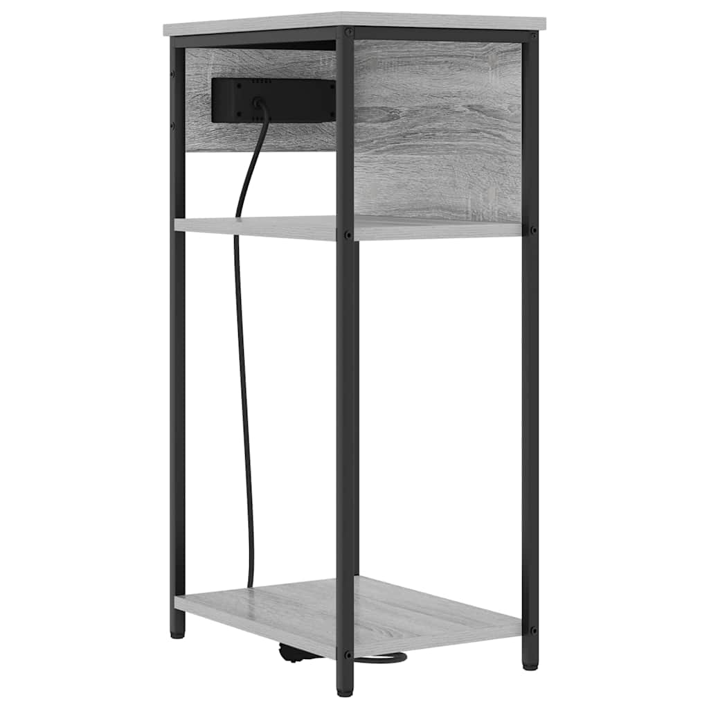 Nachttisch Graues Sonoma 41 x 28 x 76 cm Holzwerkstoff