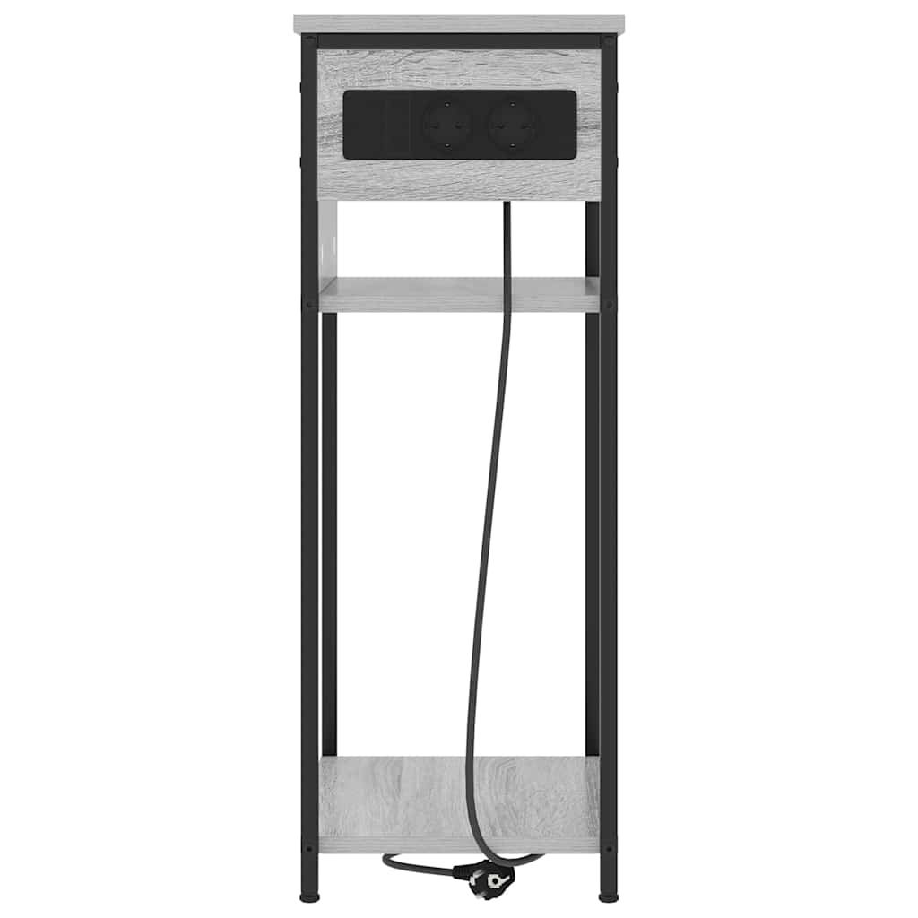 Nachttisch Graues Sonoma 41 x 28 x 76 cm Holzwerkstoff