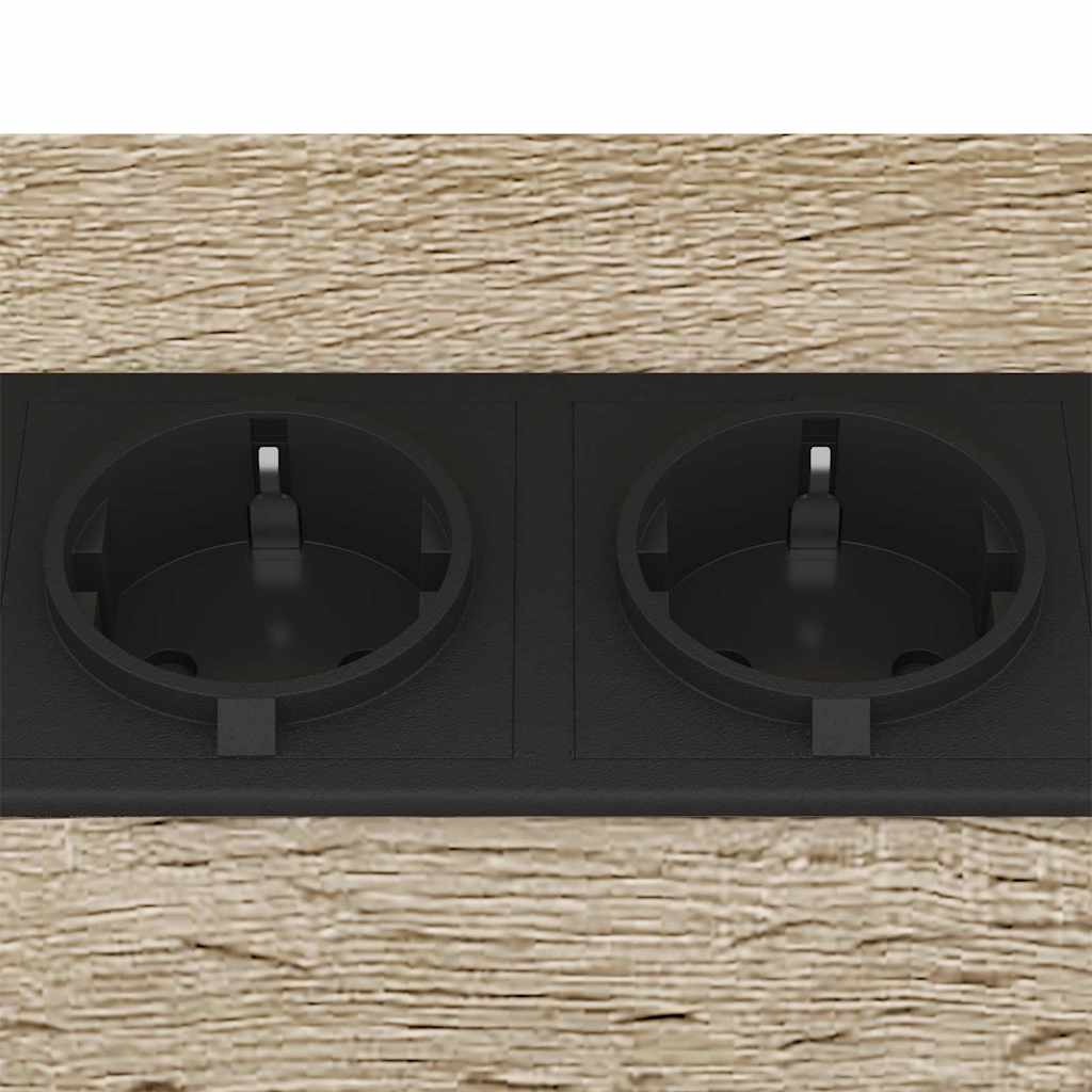 Nachttisch 2 pcs Sonoma-Eiche 38 x 30 x 48 cm Holzwerkstoff