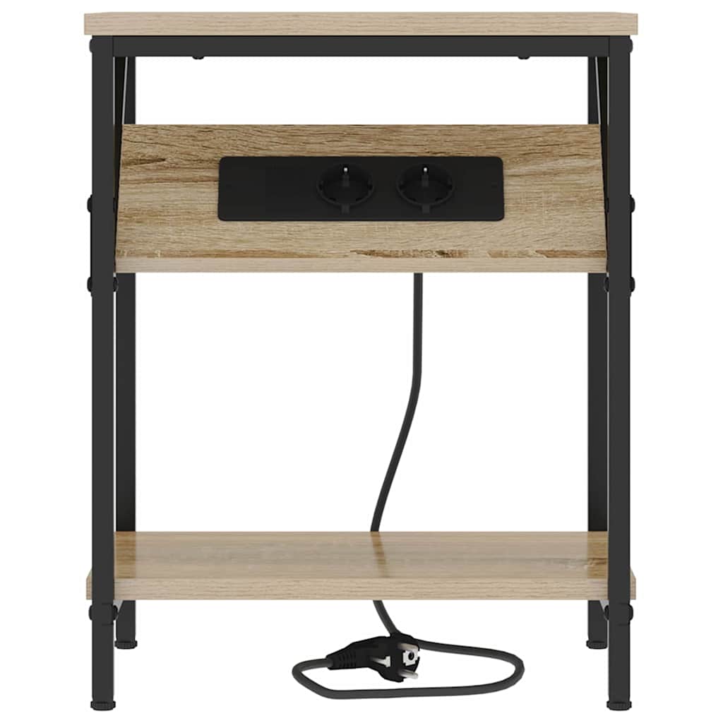 Nachttisch 2 pcs Sonoma-Eiche 38 x 30 x 48 cm Holzwerkstoff