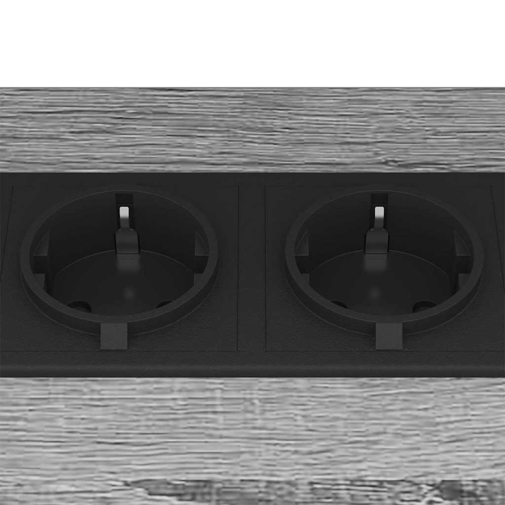 Nachttisch 2 pcs Graues Sonoma 38 x 30 x 48 cm Holzwerkstoff