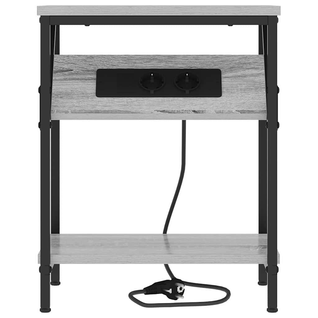 Nachttisch 2 pcs Graues Sonoma 38 x 30 x 48 cm Holzwerkstoff