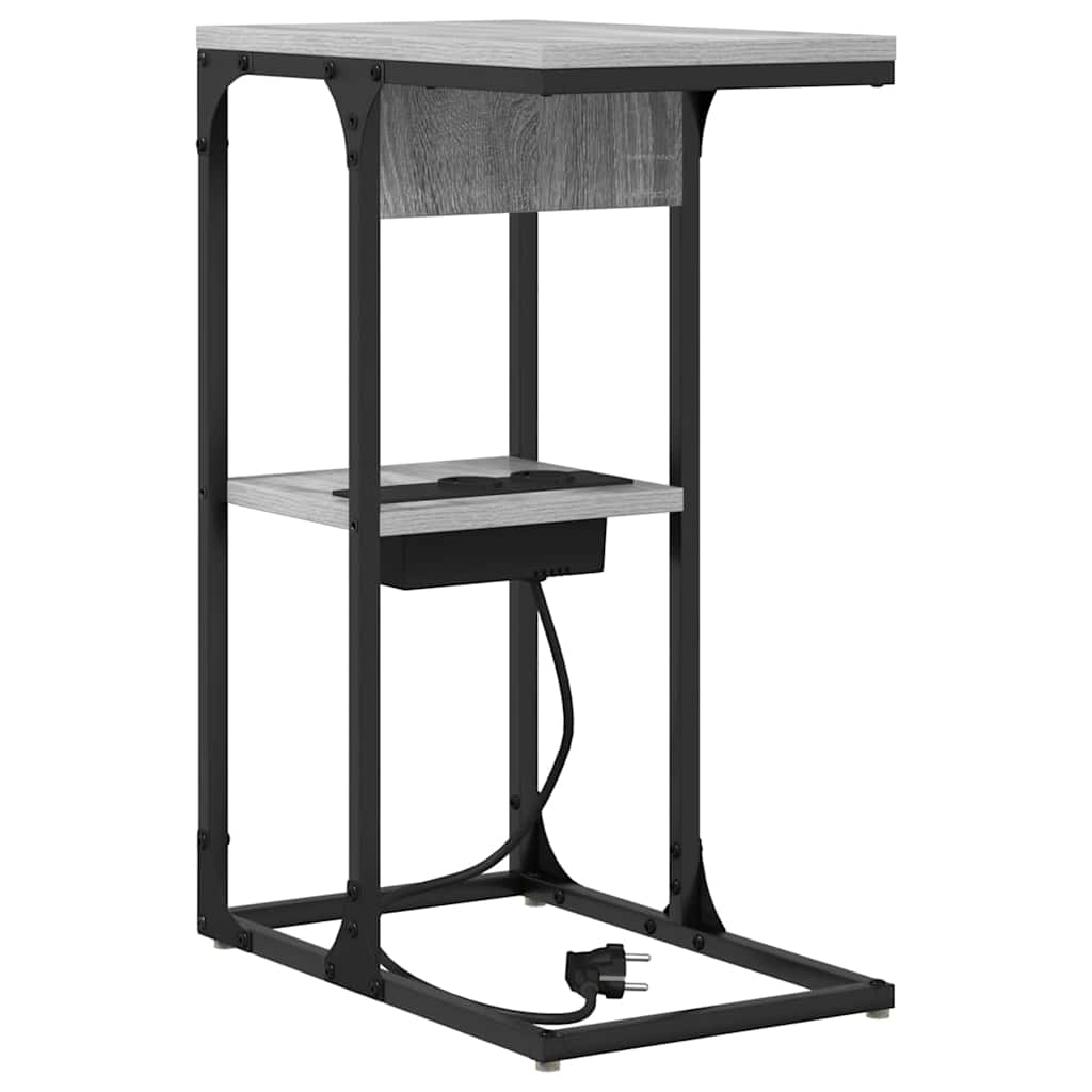 Nachttisch Graues Sonoma 41,5 x 26 x 60,5 cm Holzwerkstoff
