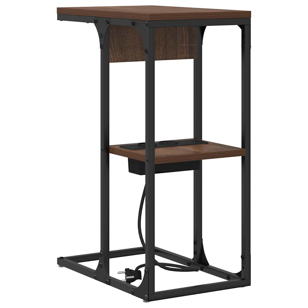 Nachttisch Braun Eichen-Optik 41,5 x 26 x 60,5 cm Holzwerkstoff