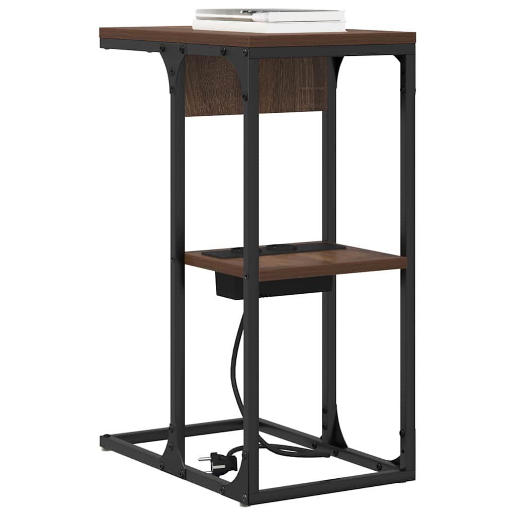 Nachttisch Braun Eichen-Optik 41,5 x 26 x 60,5 cm Holzwerkstoff