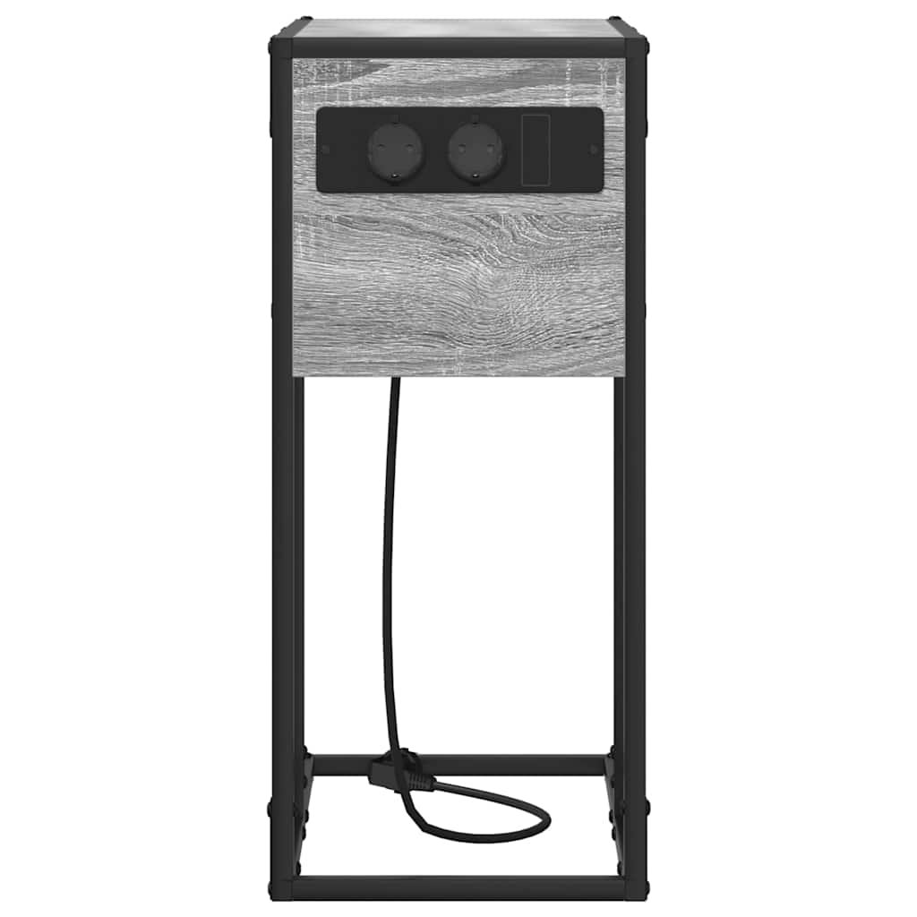 Nachttisch Graues Sonoma 41,5 x 26 x 60,5 cm Holzwerkstoff