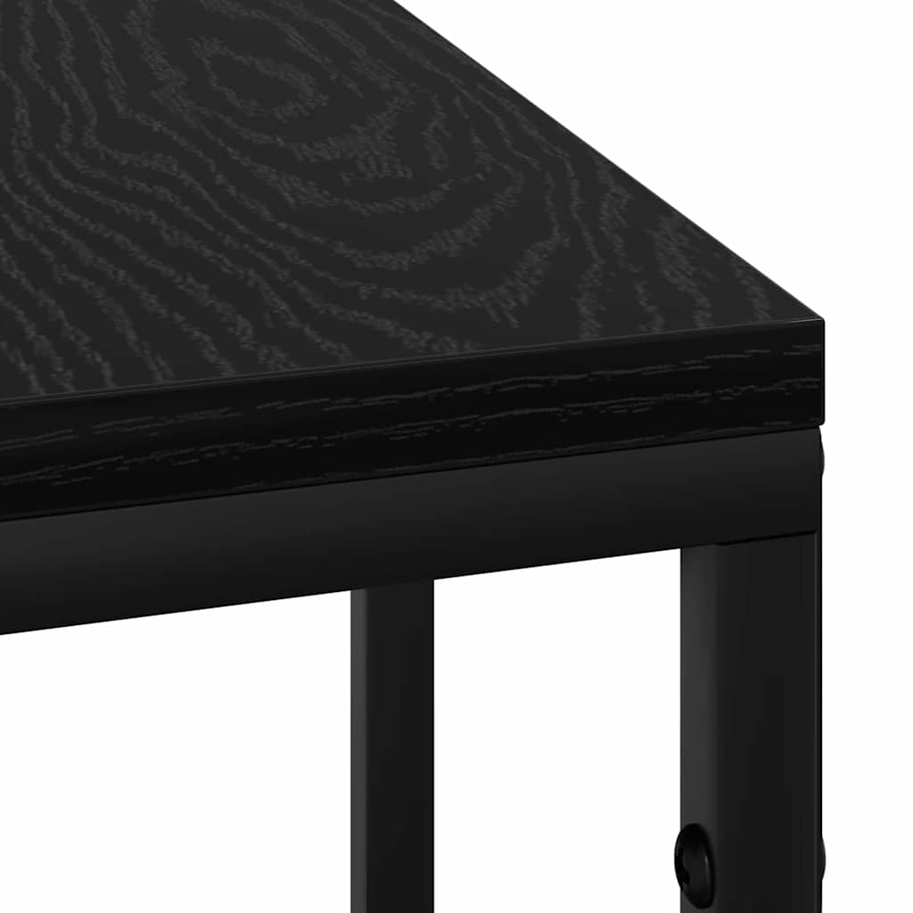 Nachttisch Schwarz Eichen-Optik 41,5 x 26 x 60,5 cm