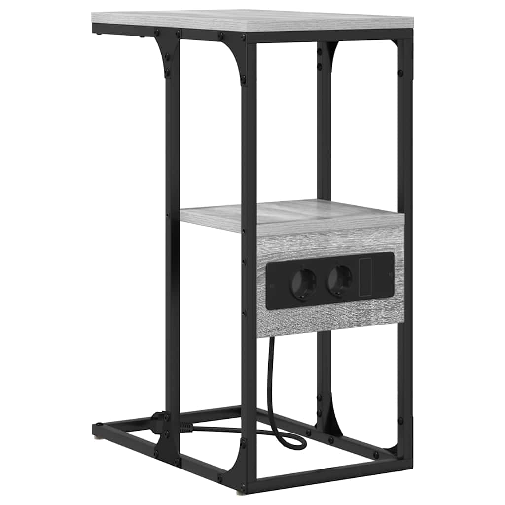 Nachttisch Grau Sonoma 41,5 x 26 x 60,5 cm Holzwerkstoff