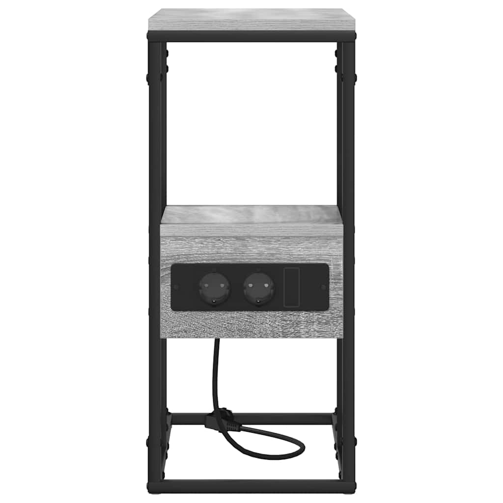 Nachttisch Grau Sonoma 41,5 x 26 x 60,5 cm Holzwerkstoff